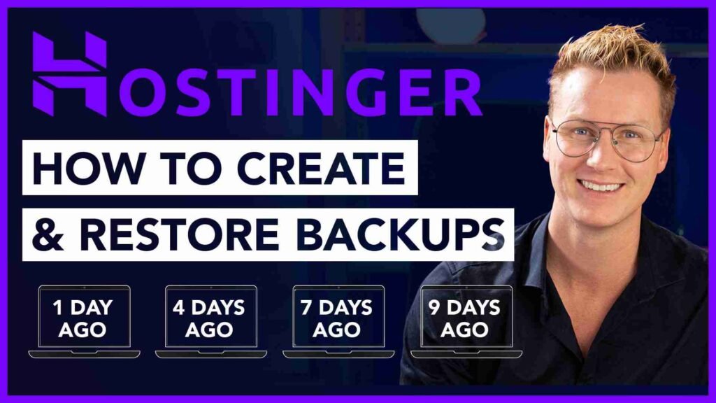 Hostinger website backup tutorial