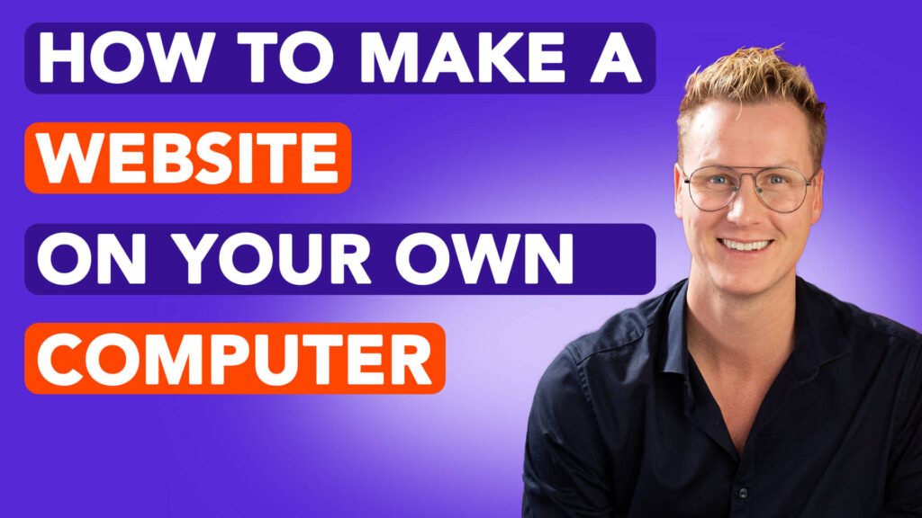 Man explains making website.